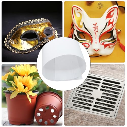 Aoserge Premium White Fursuit Eyes Mesh, 5 Sheets, 11.8"x7.87" - color: White