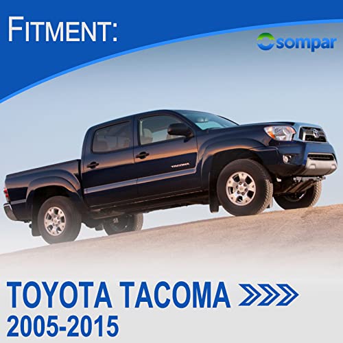 Osompar Cup Holder Insert (Pair) Compatible with 2005-2015 Toyota Tacoma Replaces 66991-04012 66992-04012