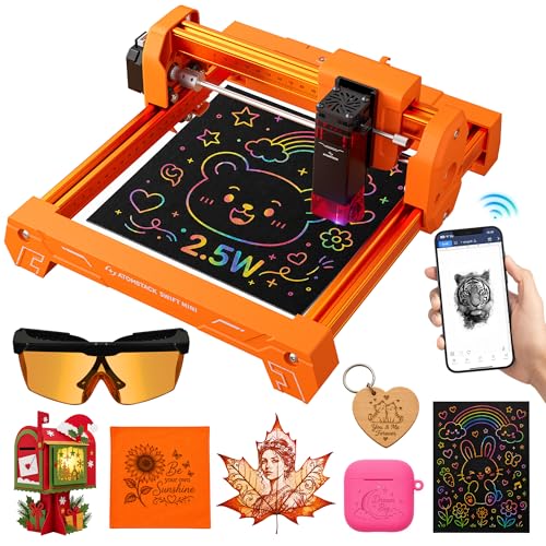 ATOMSTACK 2.5W Orange Laser Engraver,Laser Engraver Machine,DesktopEngraver - color: 2500mW Orange