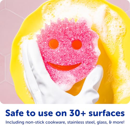 Scrub Daddy Scratch-Free Multipurpose Kitchen Sponges - Bulk Dish Sponges for Kitchen, Bathroom, Household Cleaning & More - Made with BPA-Free Polymer Foam (5 Count) - size: 5 Count (Pack of 1)