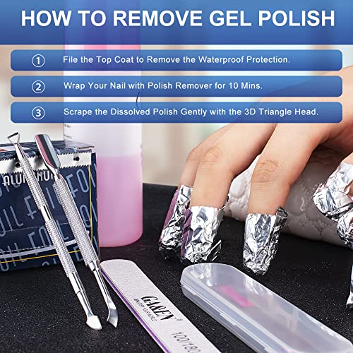 2PCS Metal Silver Cuticle Pusher Tool and Scraper Nail Pusher - color: Silver