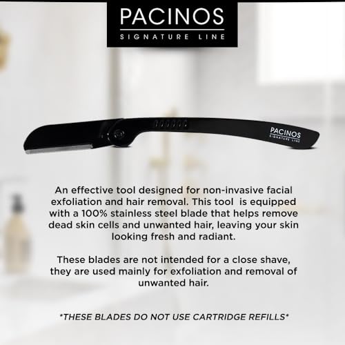 Pacinos Derma Blades for Men Precision Straight Razor Beard Care - style: Single