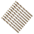 METALLIXITY Micro Drill Bit (#3) 4341 High-Speed Steel Gold 135° 10Pcs - size: #3 (5.41mm)