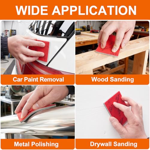 28 Pcs 180-3000 Grit Sanding Sponge,Ultra Fine Sandpaper,Soft Foam Hand Sander Block Wet Dry Sanding Pads for Automobile Wood Furniture Metal Drywall Polishing - style: Mix Grit 28PCS