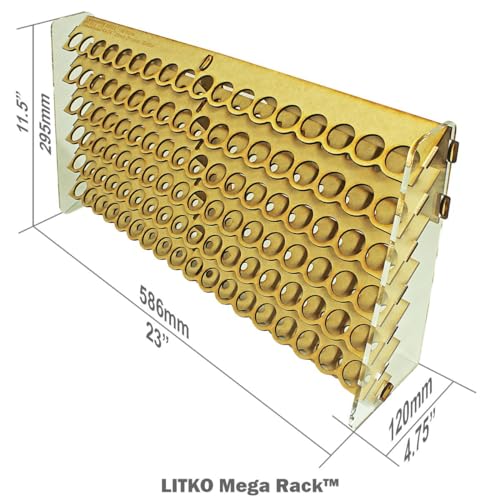 LITKO Paint Rack Storage Organizer | 108 Holes | 18mL Dropper Bottles - size: 108 Holes