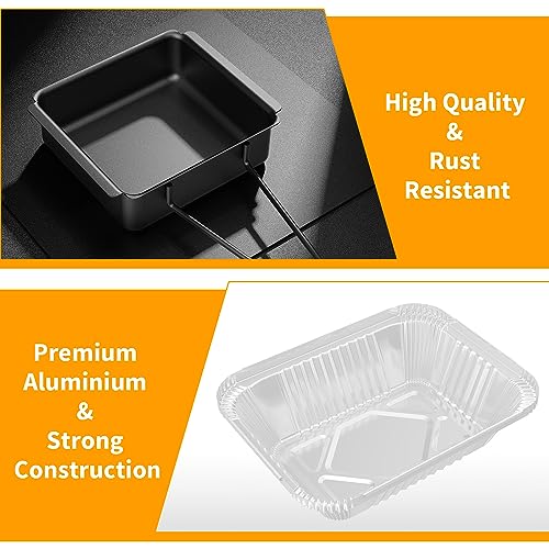 GARNETIN Grill Drip Pan Set for Nexgrill with 15 Aluminum Foil Liners - size: old-model