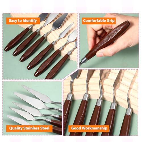 27 Piece Stainless Steel Palette Knife Set, Painting Knives