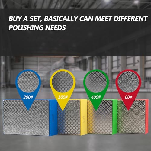 1Pcs Diamond Hand Polishing Pads, 200# (Grid) - style: Grid-1Pcs-200#