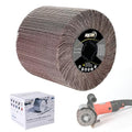 4.7" x 4" Surface Conditioning Tool, 180 Grit Emery Cloth burnishing Wheel - style: 180Grit