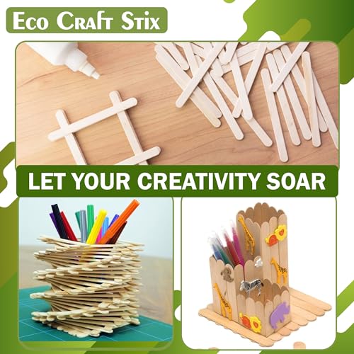 Eco Craft Stix Jumbo Craft Sticks. Case of 5000 ct - size: 5000 Count
