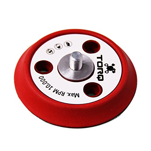 Chemical Guys, TORQ R5 Dual-Action Backing Plate, Hyper Flex, Red, 3 in
