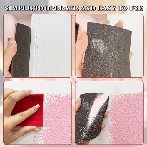 Sanding Sponge Set 60Pcs 500-600 Grit Sanding Block Pads - size: 500-600# 60Pcs