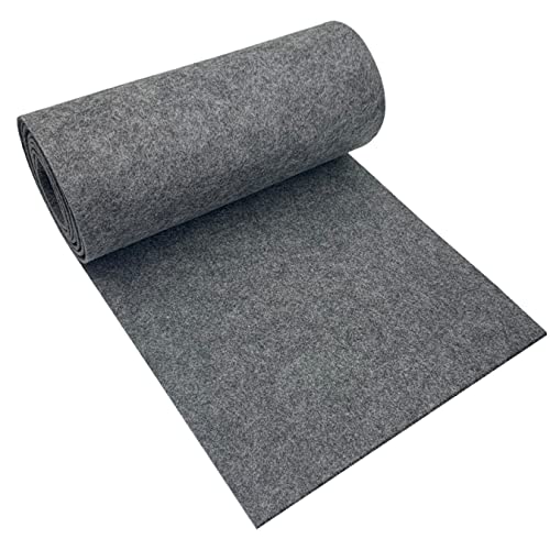 aufodara Felt Fabric 11.8 x 98.4 inch Craft Felt Fabric Roll, Felt 3mm Thick for Felt Table Mats DIY Arts & Crafts Patchwork Sewing Decorations (Dark Grey) - color: Dark Grey