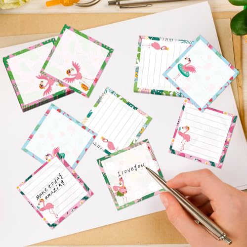 Pink Flamingo Sticky Notes 3x3 Gifts for Flamingo Lovers 9-Pack - color: Flamingo
