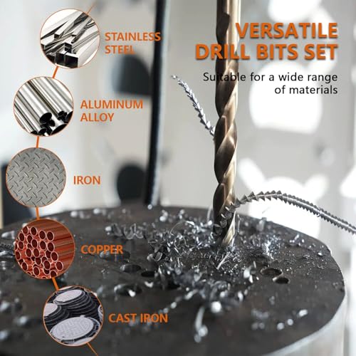 10-Piece 4mm M35 Cobalt Steel Twist Drill Bit Set for Hard Metals - style: ⌀4mm(10pcs)