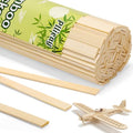 Pllieay 30Pcs Bamboo Craft Sticks for DIY Handmade Projects