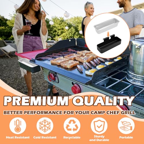 Grease Cup Catcher for Camp Chef SG Griddle Series with 10 Pack Liners - size: 10 Pack for Camp Chef