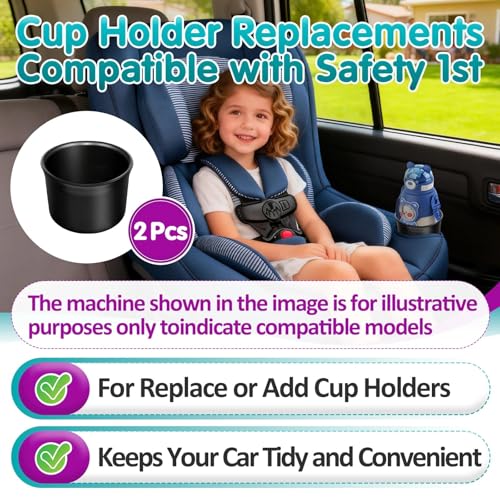 2 Pcs Cup Holder Compatible with Safety 1st EverFit & Grow and Go - size: 2 Pcs