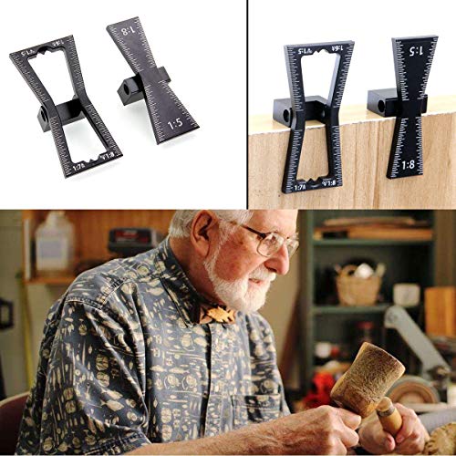 2PCS Dovetail Marker Guide, Aluminum Alloy Woodworking Jig