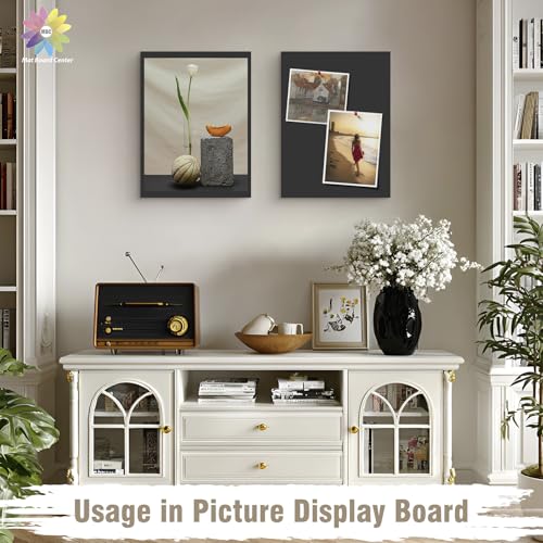 Mat Board Center 8.5x11 Black Foam Boards Pack of 5, 3/16" Thick - color: Black, size: 8.5x11