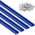 Vibit 4 Pcs 48" Aluminum T Track with Predrilled Mounting Holes & Screws - size: 4 PCS-48 Inch