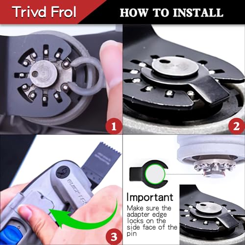 Trivd Frol 10 PCS Extra Long Multi Tool Blades for Wood Plastic Nails Metal - size: 10 PCS 31MM Extra Long