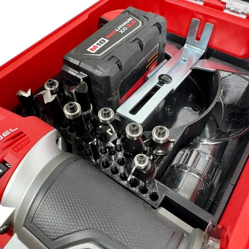 M18 Fuel Compact Router Packout Organizer with Tool, Battery and Bit Storage for Packout Compact Tool Box, Battery and Accessory Storage, Insert Only 2732-20 – Fits Packout 48-22-8435