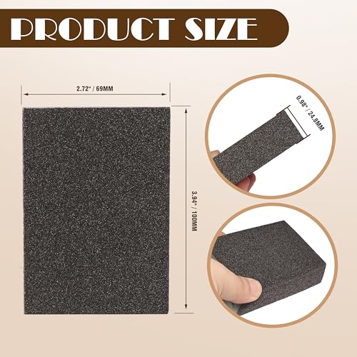 16pcs Mix Grit Sanding Block - 120/220 Grit - size: 120/220 Grits