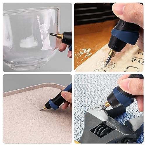 YEYETUO Engraving Pen, 6 Speed Metal Engraver, Engraving Machine for Wood
