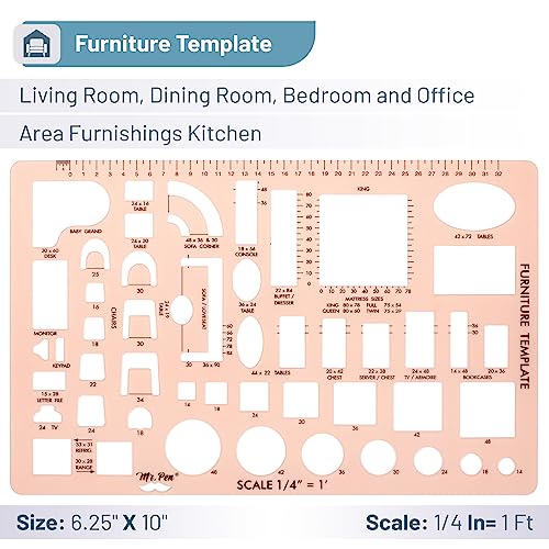 Mr. Pen- House Plan, 3 pcs, Interior Design and Furniture Templates - color: Pink, size: 3 pcs