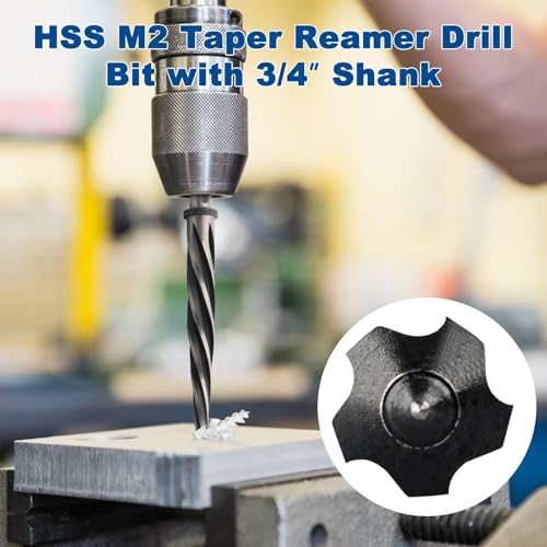 Rocaris 3/4" M2 HSS Taper Chucking Reamer Drill Bit - size: 3/4 in