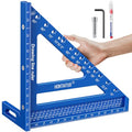 8.5-Inch 3D Large Carpenter Square for Multi-Angle Measuring and Marking - color: Blue