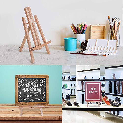 U.S. Art Supply 11" Small Tabletop Display Easel - Beechwood, Pack of 1
