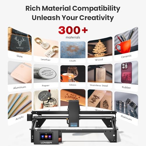 LONGER RAY5 Laser Engraver, 5000mW Laser Cutting Machine with Camera - size: 400 * 401mm