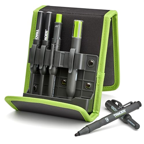 Tracer Construction Pencil Kit - Carpenter Pencils w/Markers - 5pc Set - style: 5pc Set