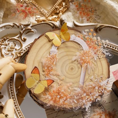 120 Pcs Aesthetic Floral Arch PET Stickers for Journaling - color: Romantic Collection