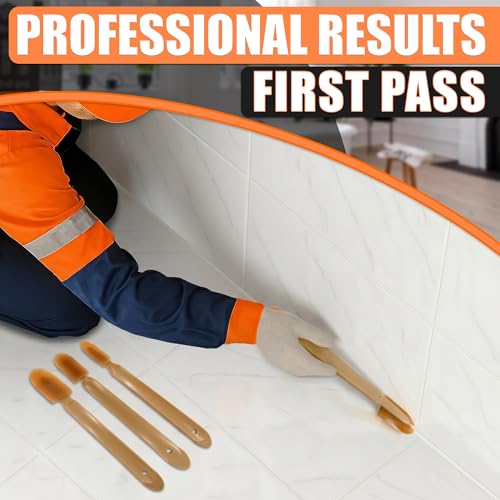 4-Piece Caulking Tool Kit for Silicone Sealant, Grout and Sink Edges