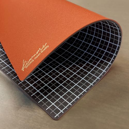 Kyoei Plastic Underlay Writing Mat B6 Brown & Camel WMS-B6-RBC - size: 7.3" x 5"