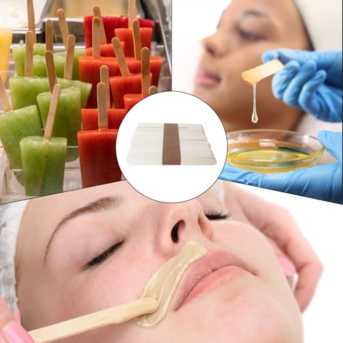 Klmnop 105 Pack Plastic Mixing Cups, 60ml/2oz Disposable Scale Cups with 100 Wooden Mixing Sticks for Mixing Paint, Stain, Epoxy and Resin(Clear)