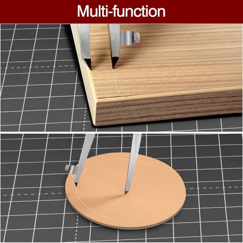 6 inch Alloy Professional Woodworking Pencil Compass Scribe Tool with Lock - size: 1 Count (Pack of 1)