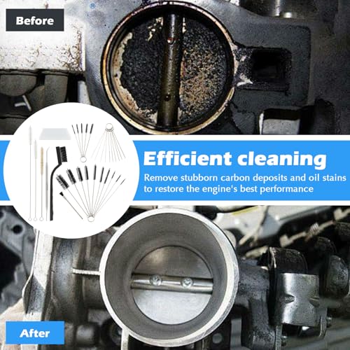 Spray Gun Cleaning Kit, Professional Multi-Purpose Airbrush Cleaning Kit with Cleaning Needles, Nylon Brushes, Tube Cleaners for HVLP, Gravity Feed & Detail Spray Guns