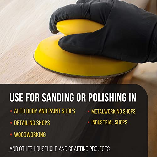 Dura-Gold Pro Series 5" Round & Mouse-Shaped Hand Sanding Block Pads for