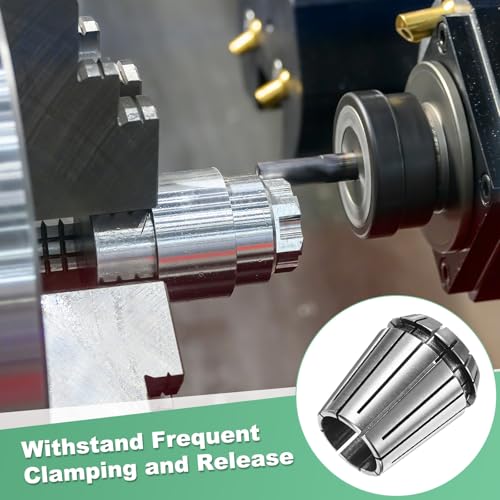 M METERXITY ER32 Spring Collet, 40Cr Steel Spring Collet Chuck 20mm Clamping Diameter for CNC Engraving Machine/Lathe Milling Tool [Silver,1.6x1.3"/ 40x33mm] - size: 20mm