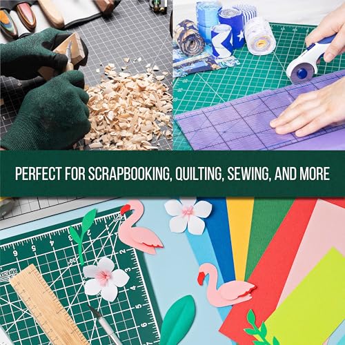 U.S. Art Supply 18"x24" Self-Healing Cutting Mat 5-Ply Green/Black - color: Green/Black