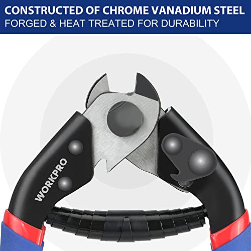 WORKPRO Cable Cutter, 7-1/2 Inch Heavy Duty Wire Rope Cutter