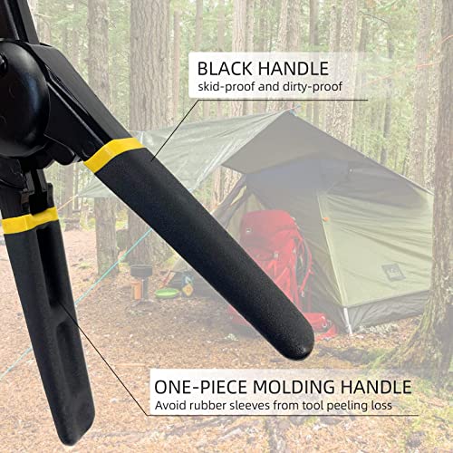 HAPDEN Grommet Tool Kit with Bag, 1/2 inch Handheld Eyelet Kit Manual Grommet Press Machine with 300 pcs 12 mm Grommets - size: 12mm Installation