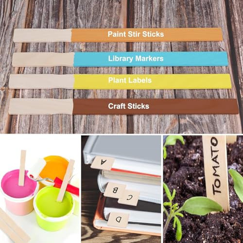 60 Pcs Wooden Paint Stirrers,12 Inch Mixing Sticks