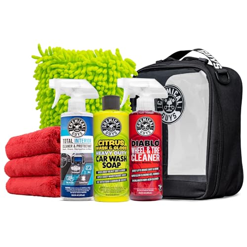Chemical Guys, Car Wash & Interior Detailing Kit, Soap, Cleaner & Towels - style: KIT + BAG