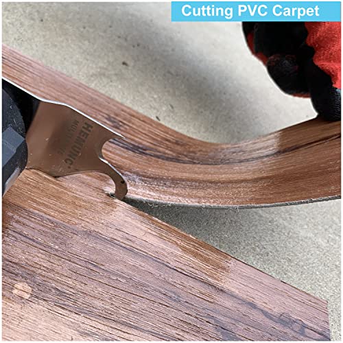 3PCS Oscillating Multitool Saw Blades, Oscillating Multi Tool Hook Knife Blade for Cutting Roofing Shingles, PVC Carpet, and Cardboard, Fit Dewalt Milwukee Rockwell Bosch Dremel Ryobi Ridgid - size: 3PCS