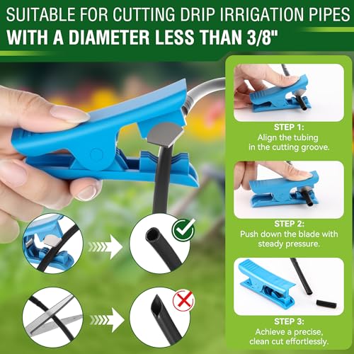 3PCS Drip Irrigation Hole Punch Tool for 1/2" PE Tubing